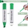 image:imageMr Pen Jumbo Permanent Markers 4 Pack Red Chisel Tip Wide Tip Large  Thick Permanent Markers for Canvas Posters Board Fabric Window Glass Wood Waterproof Quick DryGreen