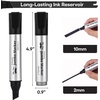 image:imageMr Pen Jumbo Permanent Markers 4 Pack Red Chisel Tip Wide Tip Large  Thick Permanent Markers for Canvas Posters Board Fabric Window Glass Wood Waterproof Quick DryBlack