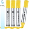 image:imageMr Pen Jumbo Permanent Markers 4 Pack Red Chisel Tip Wide Tip Large  Thick Permanent Markers for Canvas Posters Board Fabric Window Glass Wood Waterproof Quick DryYellow