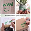 image:imageMr Pen Jumbo Permanent Markers 4 Pack Red Chisel Tip Wide Tip Large  Thick Permanent Markers for Canvas Posters Board Fabric Window Glass Wood Waterproof Quick DryGreen