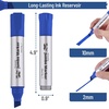 image:imageMr Pen Jumbo Permanent Markers 4 Pack Red Chisel Tip Wide Tip Large  Thick Permanent Markers for Canvas Posters Board Fabric Window Glass Wood Waterproof Quick DryBlue