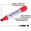image:imageMr Pen Jumbo Permanent Markers 4 Pack Red Chisel Tip Wide Tip Large  Thick Permanent Markers for Canvas Posters Board Fabric Window Glass Wood Waterproof Quick DryBlack  Green  Red  Blue