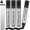 image:imageMr Pen Jumbo Permanent Markers 4 Pack Red Chisel Tip Wide Tip Large  Thick Permanent Markers for Canvas Posters Board Fabric Window Glass Wood Waterproof Quick DryBlack