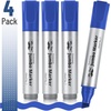image:imageMr Pen Jumbo Permanent Markers 4 Pack Red Chisel Tip Wide Tip Large  Thick Permanent Markers for Canvas Posters Board Fabric Window Glass Wood Waterproof Quick DryBlue