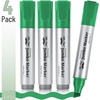 image:imageMr Pen Jumbo Permanent Markers 4 Pack Red Chisel Tip Wide Tip Large  Thick Permanent Markers for Canvas Posters Board Fabric Window Glass Wood Waterproof Quick DryGreen