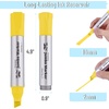 image:imageMr Pen Jumbo Permanent Markers 4 Pack Red Chisel Tip Wide Tip Large  Thick Permanent Markers for Canvas Posters Board Fabric Window Glass Wood Waterproof Quick DryYellow