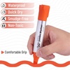 image:imageMr Pen Jumbo Permanent Markers 4 Pack Red Chisel Tip Wide Tip Large  Thick Permanent Markers for Canvas Posters Board Fabric Window Glass Wood Waterproof Quick DryOrange