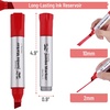 image:imageMr Pen Jumbo Permanent Markers 4 Pack Red Chisel Tip Wide Tip Large  Thick Permanent Markers for Canvas Posters Board Fabric Window Glass Wood Waterproof Quick DryRed