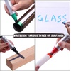 image:imageMr Pen Jumbo Permanent Markers 4 Pack Red Chisel Tip Wide Tip Large  Thick Permanent Markers for Canvas Posters Board Fabric Window Glass Wood Waterproof Quick DryBlack  Green  Red  Blue