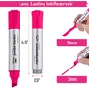 image:imageMr Pen Jumbo Permanent Markers 4 Pack Red Chisel Tip Wide Tip Large  Thick Permanent Markers for Canvas Posters Board Fabric Window Glass Wood Waterproof Quick DryPink