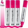 image:imageMr Pen Jumbo Permanent Markers 4 Pack Red Chisel Tip Wide Tip Large  Thick Permanent Markers for Canvas Posters Board Fabric Window Glass Wood Waterproof Quick DryPink