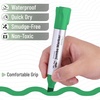 image:imageMr Pen Jumbo Permanent Markers 4 Pack Red Chisel Tip Wide Tip Large  Thick Permanent Markers for Canvas Posters Board Fabric Window Glass Wood Waterproof Quick DryGreen