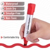 image:imageMr Pen Jumbo Permanent Markers 4 Pack Red Chisel Tip Wide Tip Large  Thick Permanent Markers for Canvas Posters Board Fabric Window Glass Wood Waterproof Quick DryRed