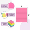 image:imageMr Pen Lined Sticky Notes 3 x 3 12 Pads 60 SheetsPad Morandi Color  Bulk Sticky Notes with Lines Ruled Post Stickies Memo Pads SelfStick Note Pad for Office School Home StudyVibrant