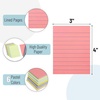 image:imageMr Pen Lined Sticky Notes 3 x 4 6 Pads 60 SheetsPad Pastel Color  Sticky Notes with Lines Ruled Post Stickies Memo Pads SelfStick Note Pad for Office School Home Study amp Organization4x3 inches