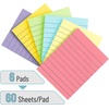 image:imageMr Pen Lined Sticky Notes 3 x 4 6 Pads 60 SheetsPad Pastel Color  Sticky Notes with Lines Ruled Post Stickies Memo Pads SelfStick Note Pad for Office School Home Study amp Organization4x3 inches