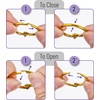 image:imageMr Pen Loose Leaf Binder Book Rings 2 Inch 20 Pack  Metal Binder Rings for Index Cards Keychains School Home Office SilverAssorted Colors