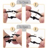 image:imageMr Pen Loose Leaf Binder Book Rings 2 Inch 20 Pack  Metal Binder Rings for Index Cards Keychains School Home Office SilverBlack