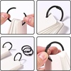 image:imageMr Pen Loose Leaf Binder Book Rings 2 Inch 20 Pack  Metal Binder Rings for Index Cards Keychains School Home Office SilverBlack