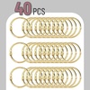 image:imageMr Pen Loose Leaf Binder Book Rings 2 Inch 20 Pack  Metal Binder Rings for Index Cards Keychains School Home Office SilverGold