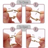image:imageMr Pen Loose Leaf Binder Book Rings 2 Inch 20 Pack  Metal Binder Rings for Index Cards Keychains School Home Office SilverGold