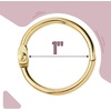image:imageMr Pen Loose Leaf Binder Book Rings 2 Inch 20 Pack  Metal Binder Rings for Index Cards Keychains School Home Office SilverGold