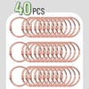 image:imageMr Pen Loose Leaf Binder Book Rings 2 Inch 20 Pack  Metal Binder Rings for Index Cards Keychains School Home Office SilverRose Gold