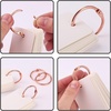 image:imageMr Pen Loose Leaf Binder Book Rings 2 Inch 20 Pack  Metal Binder Rings for Index Cards Keychains School Home Office SilverRose Gold