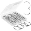 image:imageMr Pen Loose Leaf Binder Book Rings 2 Inch 20 Pack  Metal Binder Rings for Index Cards Keychains School Home Office SilverSilver