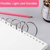 image:imageMr Pen Loose Leaf Binder Book Rings 2 Inch 20 Pack  Metal Binder Rings for Index Cards Keychains School Home Office SilverSilver