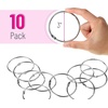 image:imageMr Pen Loose Leaf Binder Book Rings 2 Inch 20 Pack  Metal Binder Rings for Index Cards Keychains School Home Office SilverSilver