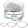 image:imageMr Pen Loose Leaf Binder Book Rings 2 Inch 20 Pack  Metal Binder Rings for Index Cards Keychains School Home Office SilverSilver