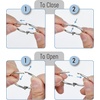 image:imageMr Pen Loose Leaf Binder Book Rings 2 Inch 20 Pack  Metal Binder Rings for Index Cards Keychains School Home Office SilverSilver