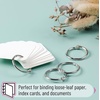 image:imageMr Pen Loose Leaf Binder Book Rings 2 Inch 20 Pack  Metal Binder Rings for Index Cards Keychains School Home Office SilverSilver