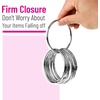 image:imageMr Pen Loose Leaf Binder Book Rings 2 Inch 20 Pack  Metal Binder Rings for Index Cards Keychains School Home Office SilverSilver