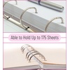 image:imageMr Pen Loose Leaf Binder Book Rings 2 Inch 20 Pack  Metal Binder Rings for Index Cards Keychains School Home Office SilverSilver