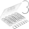 image:imageMr Pen Loose Leaf Binder Book Rings 2 Inch 20 Pack  Metal Binder Rings for Index Cards Keychains School Home Office SilverSilver