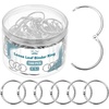 image:imageMr Pen Loose Leaf Binder Book Rings 2 Inch 20 Pack  Metal Binder Rings for Index Cards Keychains School Home Office SilverSilver