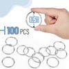 image:imageMr Pen Loose Leaf Binder Book Rings 2 Inch 20 Pack  Metal Binder Rings for Index Cards Keychains School Home Office SilverSilver