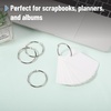 image:imageMr Pen Loose Leaf Binder Book Rings 2 Inch 20 Pack  Metal Binder Rings for Index Cards Keychains School Home Office SilverSilver