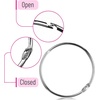 image:imageMr Pen Loose Leaf Binder Book Rings 2 Inch 20 Pack  Metal Binder Rings for Index Cards Keychains School Home Office SilverSilver