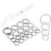 image:imageMr Pen Loose Leaf Binder Book Rings 2 Inch 20 Pack  Metal Binder Rings for Index Cards Keychains School Home Office SilverSilver