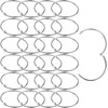 image:imageMr Pen Loose Leaf Binder Book Rings 2 Inch 20 Pack  Metal Binder Rings for Index Cards Keychains School Home Office SilverSilver