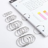image:imageMr Pen Loose Leaf Binder Book Rings 2 Inch 20 Pack  Metal Binder Rings for Index Cards Keychains School Home Office SilverSilver