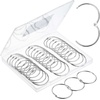 image:imageMr Pen Loose Leaf Binder Book Rings 2 Inch 20 Pack  Metal Binder Rings for Index Cards Keychains School Home Office SilverSilver