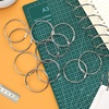 image:imageMr Pen Loose Leaf Binder Book Rings 2 Inch 20 Pack  Metal Binder Rings for Index Cards Keychains School Home Office SilverSilver