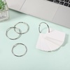 image:imageMr Pen Loose Leaf Binder Book Rings 2 Inch 20 Pack  Metal Binder Rings for Index Cards Keychains School Home Office SilverSilver