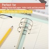 image:imageMr Pen Loose Leaf Binder Book Rings 2 Inch 20 Pack  Metal Binder Rings for Index Cards Keychains School Home Office SilverSilver