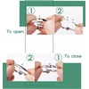 image:imageMr Pen Loose Leaf Binder Book Rings 2 Inch 20 Pack  Metal Binder Rings for Index Cards Keychains School Home Office SilverSilver