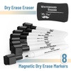 image:imageMr Pen Magnetic Dry Erase Markers 12 Pack Black  Fine Tip Markers with BuiltIn Magnet amp Eraser Low Odor Quick Dry for Whiteboards Office School amp HomeBlack eraser included